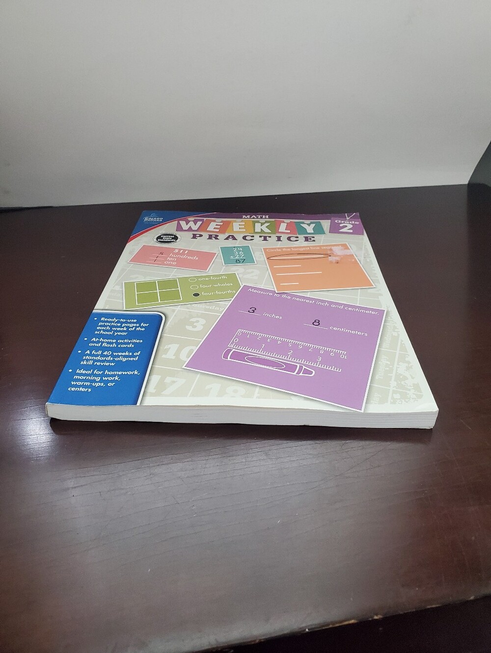 Weekly Math Practice Grade 2 Math Workbook - Paperback New Unused Second Grade - Picture 4 of 7